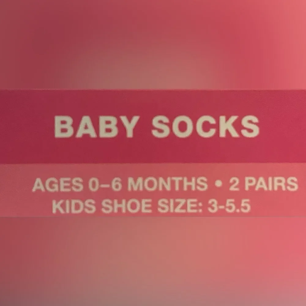 Baby Socks Cute 2 Pairs